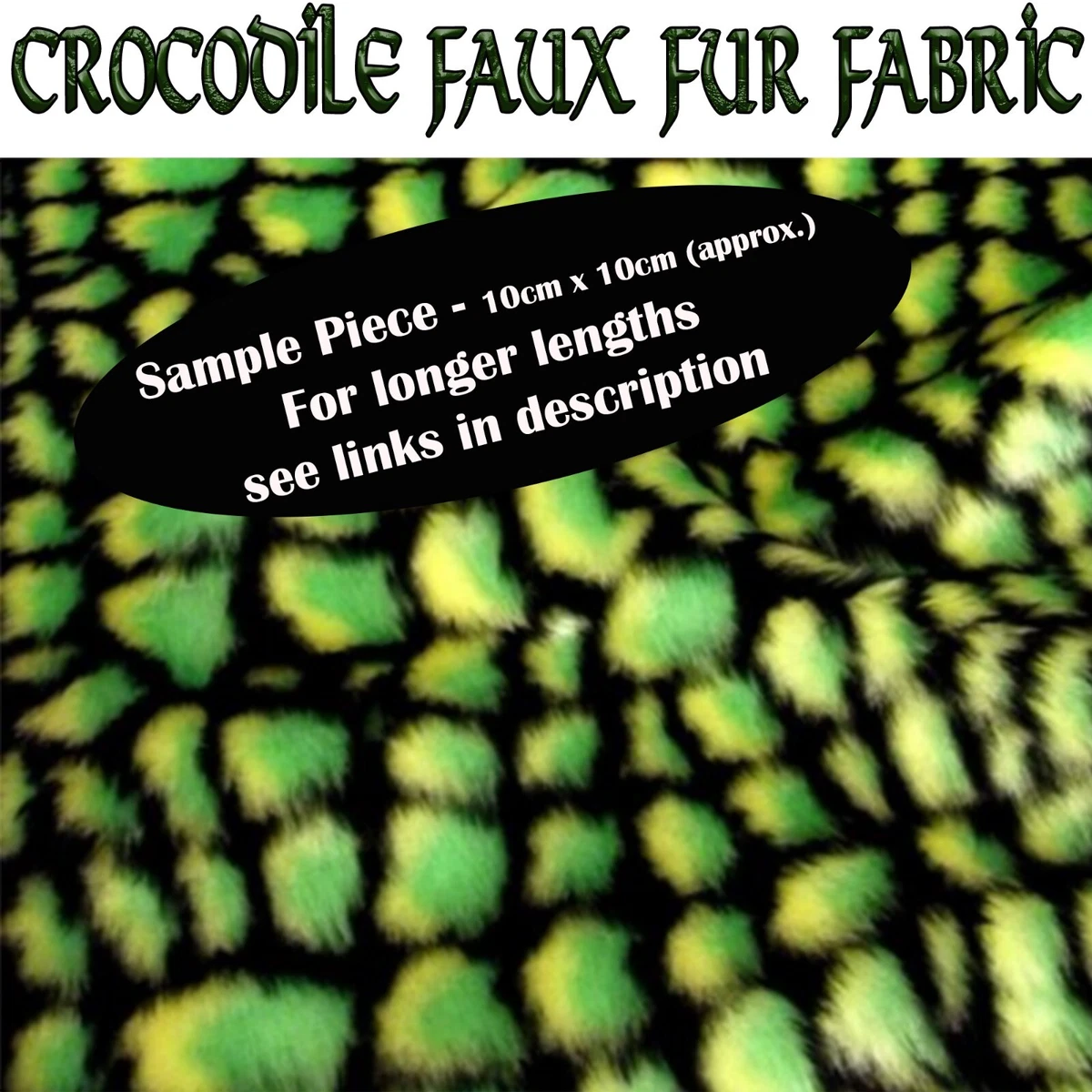 Tessuto Ecopelliccia Verde Ondulato DK – Lusso Corto Peluche – Larghezza 60 Cm – Crs Fur Fabrics - Foto 5