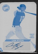 2024 Press Pass Cam Kozeal Auto Cyan Used  Print Plate