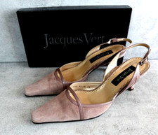 Jacques Vert UK 6.5 - 40 Dusty Pink  Dual Textile Shoes Very Little Wear In Box