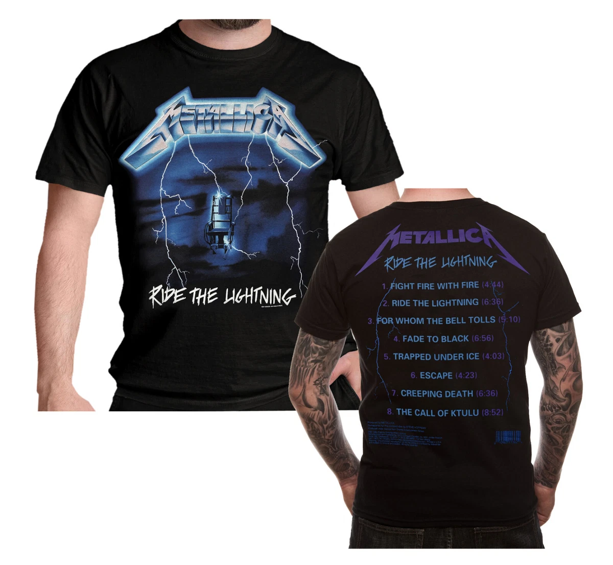 Metallica - Ride The Lightning Tracks - T-Shirt