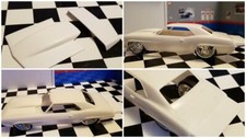 Resin Rear Spoiler  Bubble Hood Combo for '69 Camaro Revell 1/25. HOT 