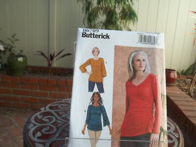 Butterick Ladies Close Fitting Pullover Tops Pattern 6709 Uncut SZ XS-S ...
