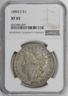 1884-S Morgan Silver Dollar $1 NGC XF45 [BN009]