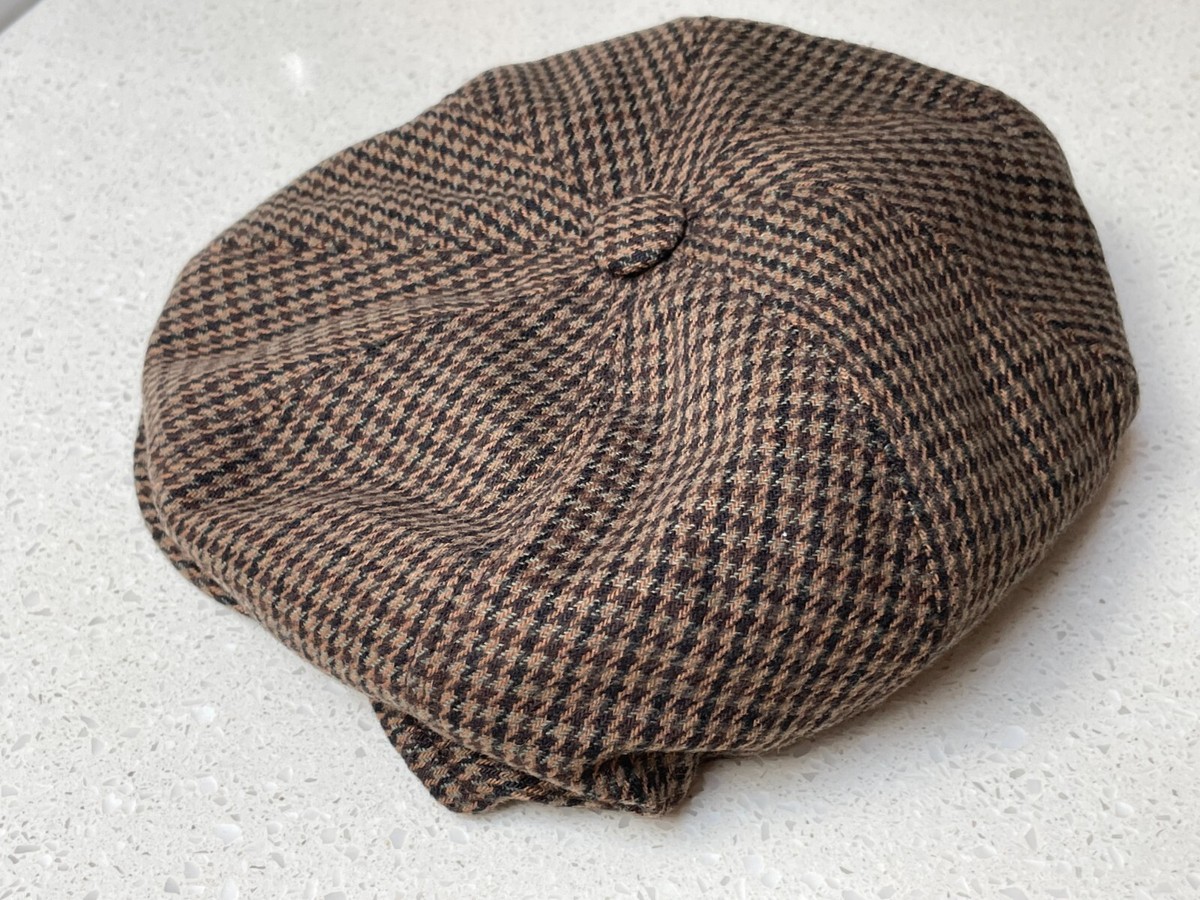 HAT Wool mixed CAPPELLIFICIO GIULIANA
Italy Mixed Media Newsboy Hat With Flower Italian Patchwork Newsboy Hat | Handmade in Italy | Limited  main image 2