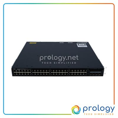 Cisco WS-C3650-48PS-E 48 Port Gigabit PoE 4x 1G Uplink IP Services Switch Tested