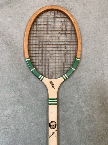 SUPER RARE VINTAGE OLYMPIC STAR BABE DIDRIKSON PICTURE WOOD TENNIS RACKET c1940 - Afbeelding 7 van 12