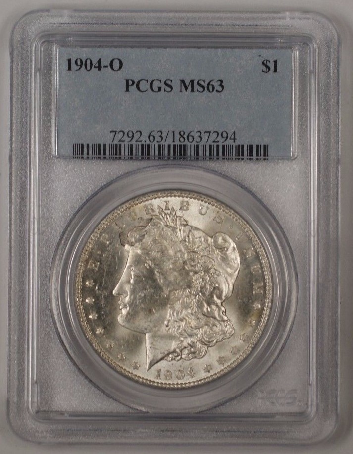 1904-O Morgan Silver Dollar $1 Coin PCGS MS-63 A (2) | eBay