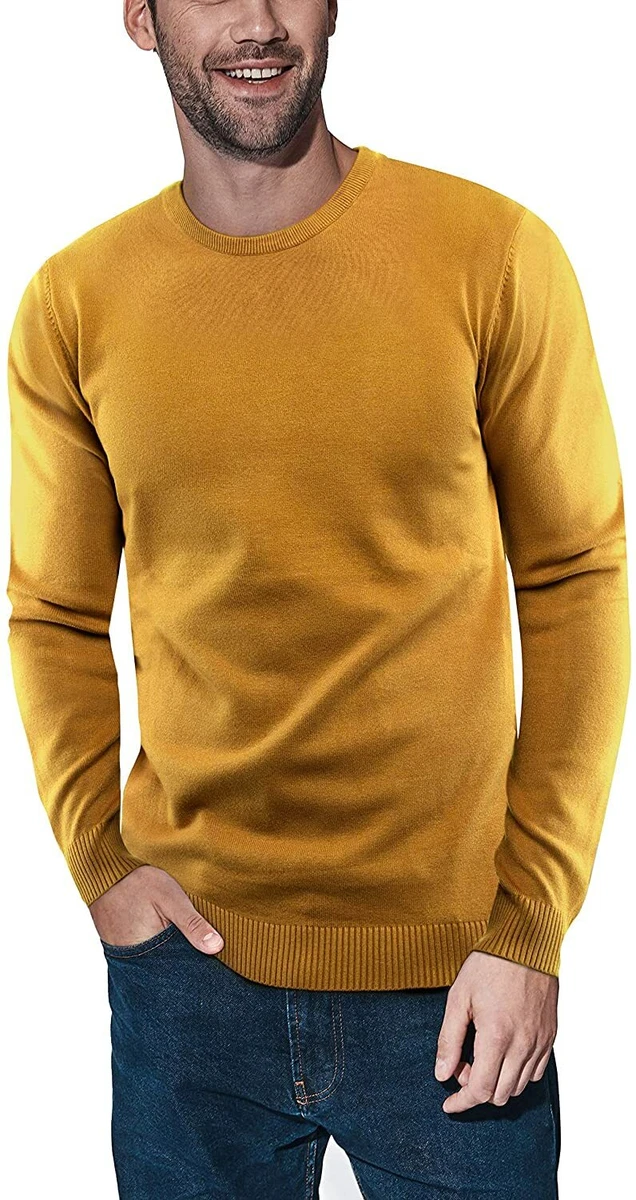 X RAY Crewneck Sweater for Men Slim Fit Ultra Soft Fitted Pullover Mens Sweaters