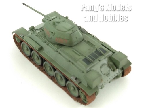 T-34 T-34/76 Russian Main Battle Tank 1942 - Green - 1/72 Scale Plastic Model - Picture 9 of 12