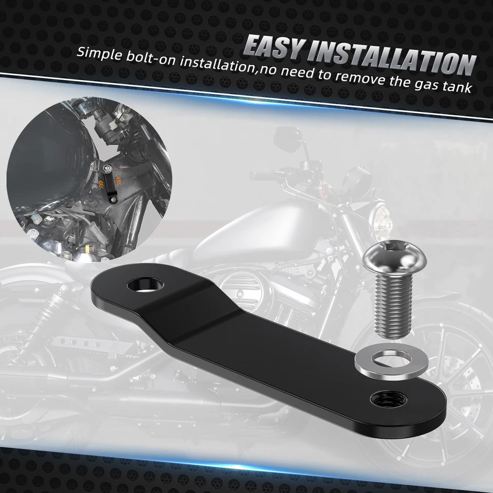 Par de kit de elevación de soporte elevador de tanque de gasolina de 2" para Harley Forty Eight XL1200X 2010-2018 Foto 3 de 4