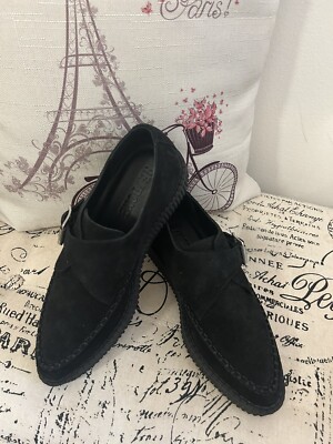 RE/DONE 70s Creeper Black Suede platform shoes Size EU 38 US  display picture 1