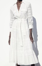 ZARA NEW OPENWORK EMBROIDERED DRESS 2997/982 (size S)