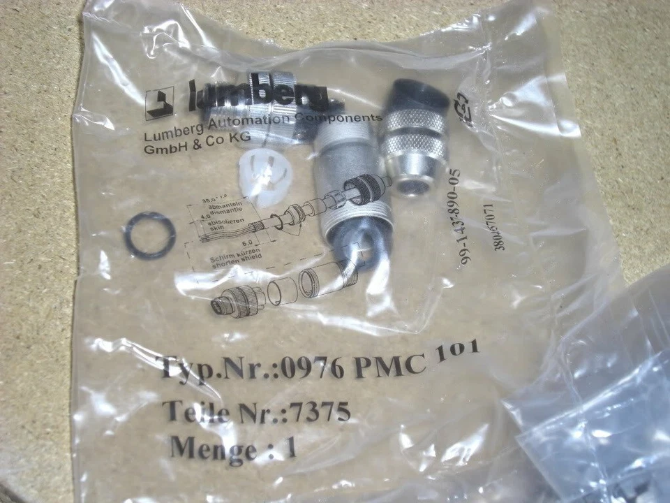 LUMBERG PROFIBUS-Steckverbinder 0976 PMC 101 NEU