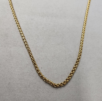 Craftd 18K Gold Plated 3mm Wheat Chain 19.5''