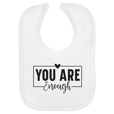 Baby-Lätzchen ''You Are Enough Motivation Text'' aus weicher Baumwolle (BI00062522)