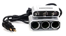 12V 24V 5A 3-Fach Steckdose Normsteckdose Zigarettenanz�nder Auto LKW KFZ