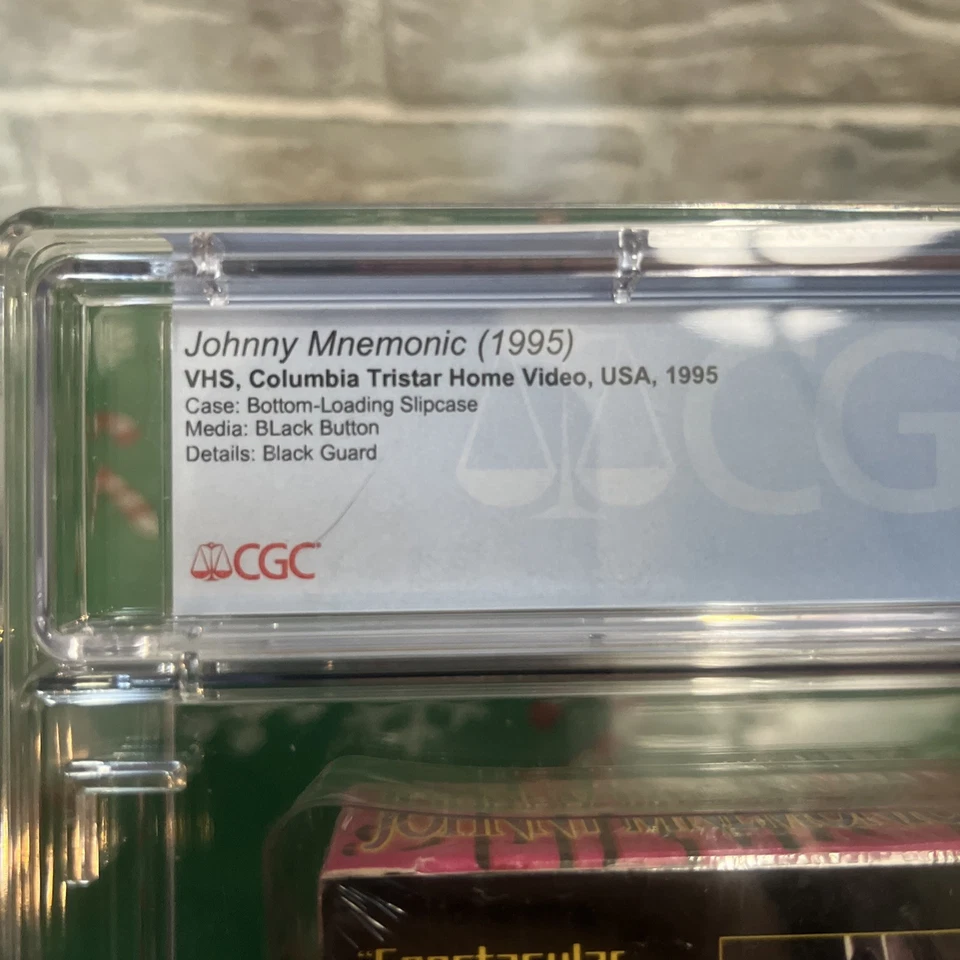 JOHNNY MNEMONIC VHS Graded CGC 6.5 Sealed A+ 1995 Rare - Image 4 of 4