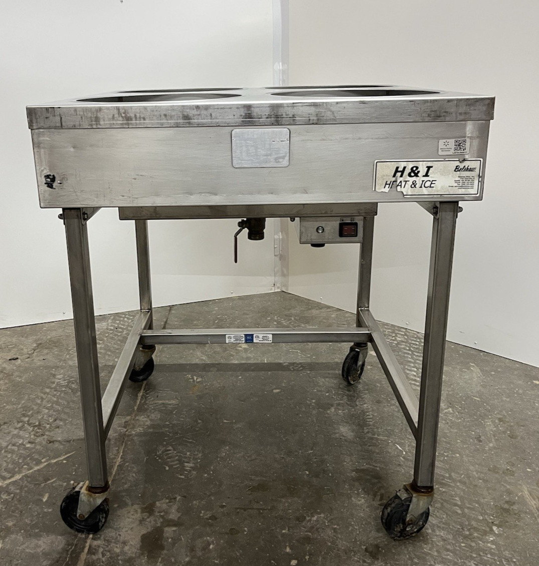 Belshaw H&I-4 Heat & Ice 4 Donut Icing Warmer Glazing Table , H AND I 4 WE SHIP