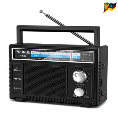 Kofferradio AM FM UKW mit AUX Mikrofon 2 Batterieoptionen