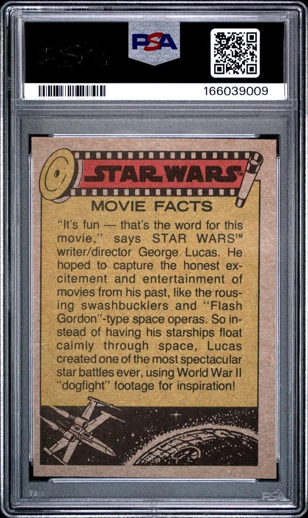 1977 Topps Star Wars Harrison Ford HAN SOLO #58 PSA 7 NM view 2