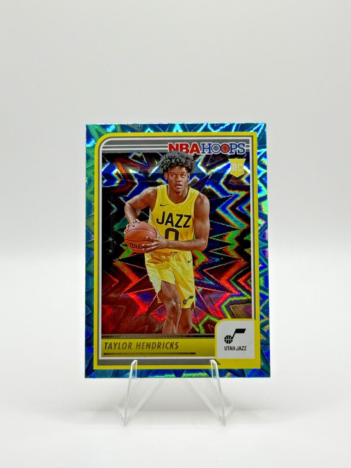 2023-24 Panini NBA Hoops Teal Explosion #236 Taylor Hendricks Rookie RC Jazz