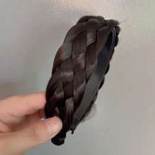 Adjustable Braided Headband Stretch Ponytail Hoop for Bridal Wedding Party