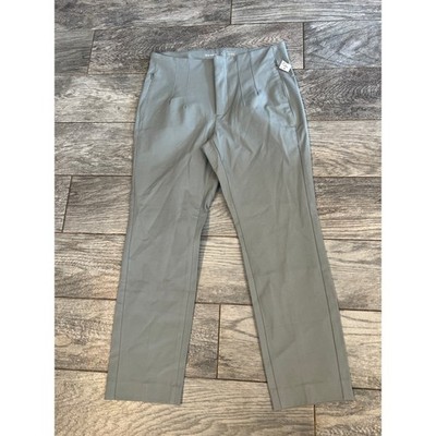 Old Navy Extra High-Rise Polished Pixie Skinny Pants Silver Sage 8 Petite NWT