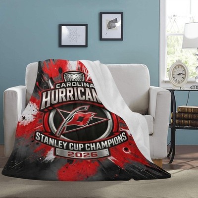 Soft Fleece Blanket 60''x80.  Carolina Hurricanes. Stanley Cup Champions 2026
