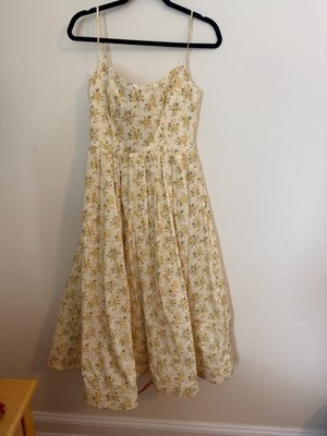 Brand New House of CB, yellow wiht flowers Lolita dress, size medium