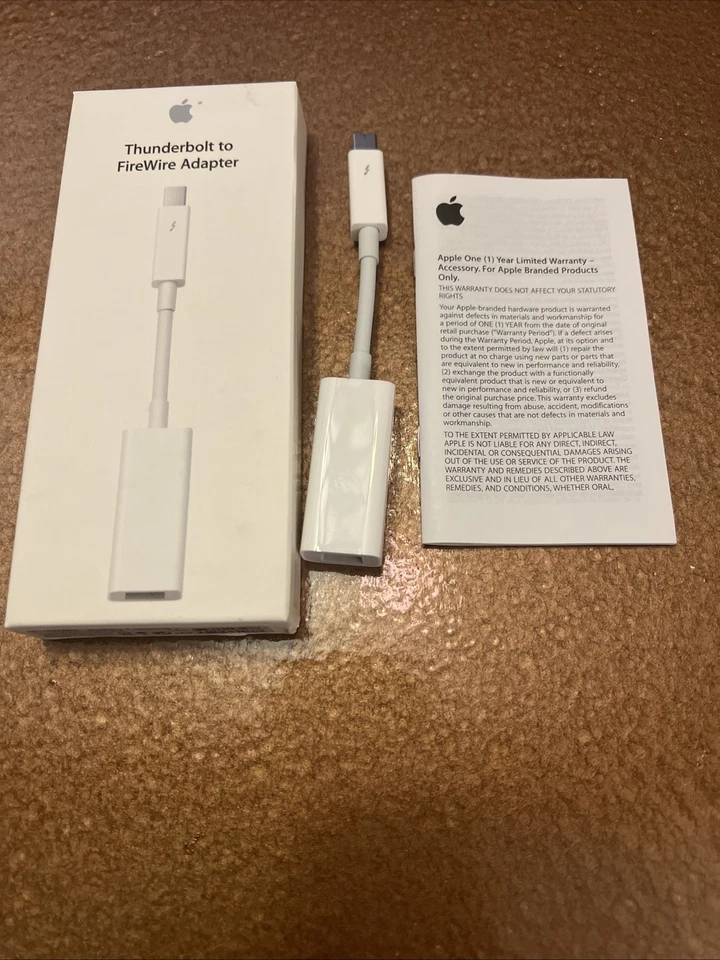 FireWire Thunderbolt Adapter MD464ZM/A (Same as MD464LL/A) - Image 2 of 3