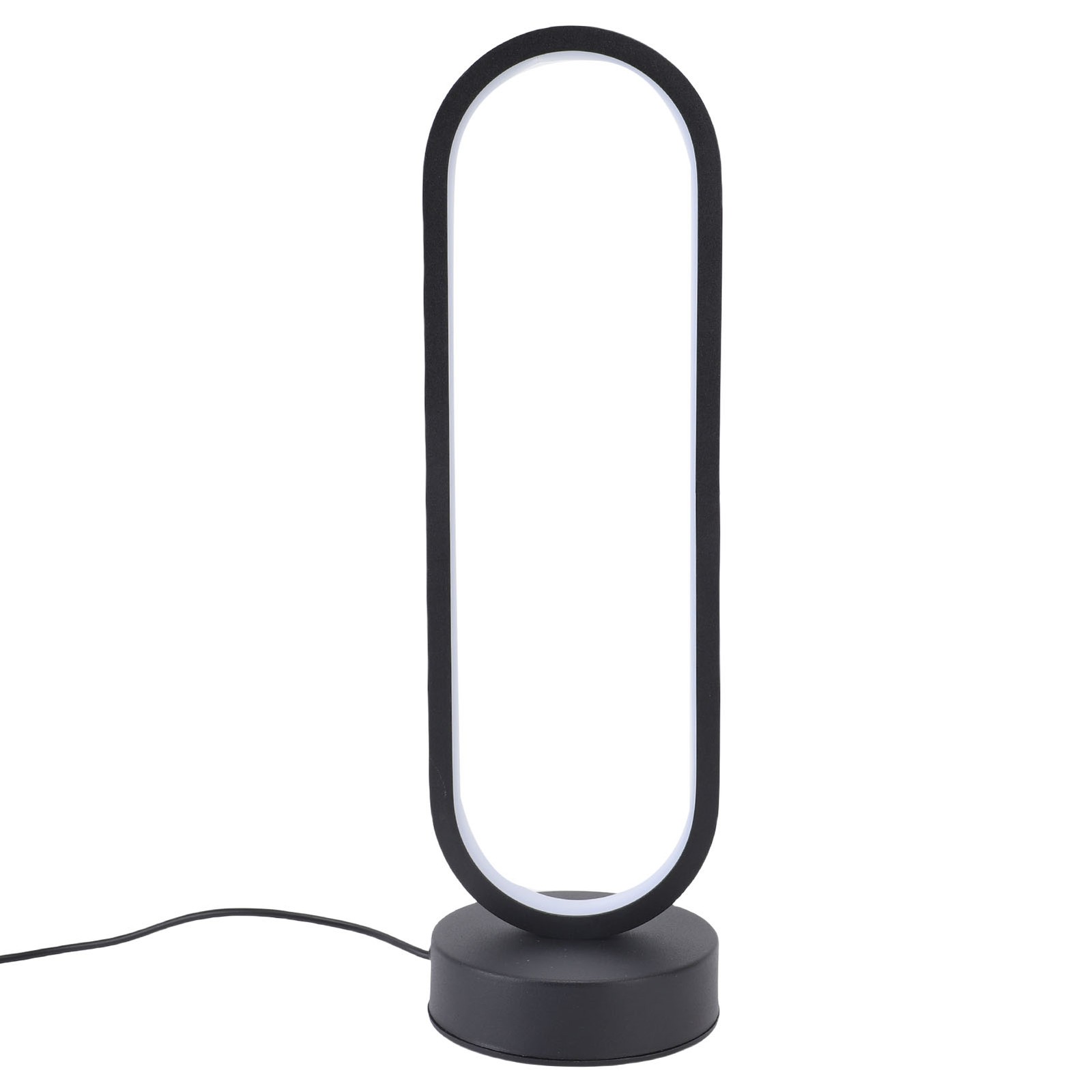 LED Oval Table Lamp Aluminum 3 Colors Dimmable Decorative Modern Bedside Light