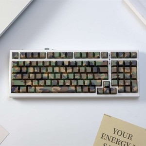 Camouflage Caps-clés Cherry Profile Side Print Double shot PBT Jeu de touches