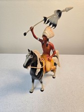 Vintage Hartland Indian Chief Thunderbird Warrior - w/ Horse, Spear Headdress