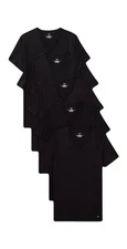 NWT Calvin Klein. Men's. 5 Pack. Cotton Classic Fit V Neck . Black. MSRP $69.50
