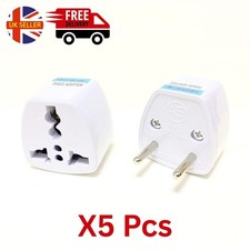 Universal Adapter EU Travel Plug 3 Pin Power Converter UK US AU To EU Socket X5