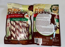 Premium Pork Chomps Bacon Flavor, 30 ct, Easy to Digest, High Protein, Stain Fre