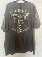 Harley Davidson Skull Graphic Tee Charlotte NC Men&rsquo;s 2X