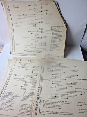31026b 37 Notenblätter Zither 6 Akkorde + Verlagsverzeichnis Nachkrieg Ahrens gt - Bild 1 von 2