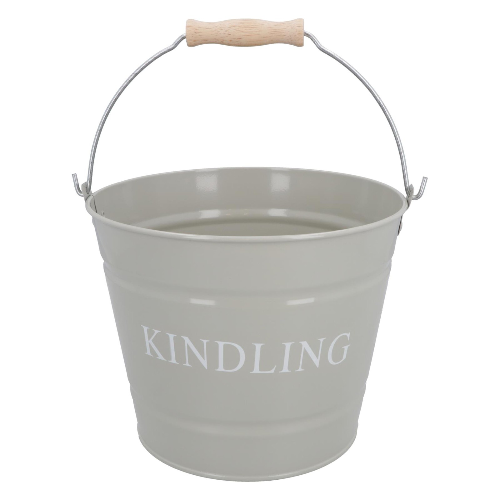 Olive Kindling Wood Storage Premium Bucket + Handle Fireside Fireplace Holder