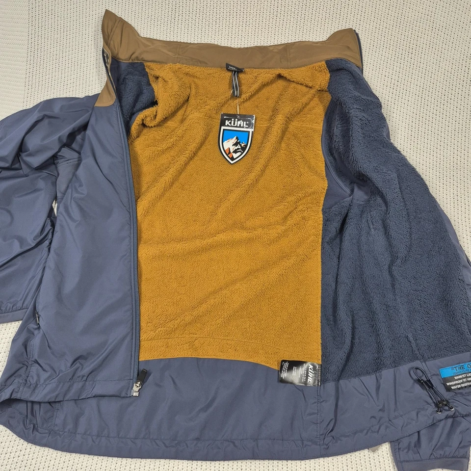 Kuhl The One Jacket Mens Sz Med Blue Full Zip Warm Lightweight Windproof Stretch - Image 4 of 4