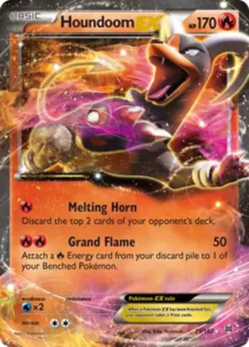 Houndoom EX - 21/162 - Pokemon Breakthrough XY Ultra Rare Card NM