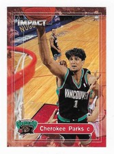 1999-00 Fleer Skybox Impact Cherokee Parks Vancouver Grizzlies Basketball #122