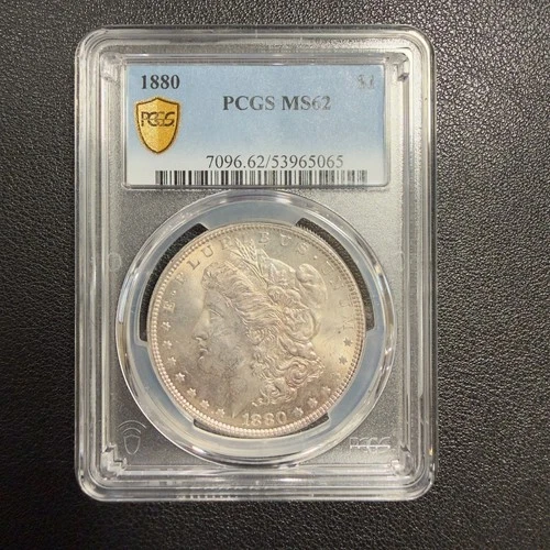 1880 Morgan Silver Dollar PCGS MS62