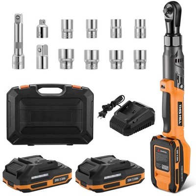 20V Brushless Ratchet with Safety Lock & One Key Operation for Tightening/Loosen