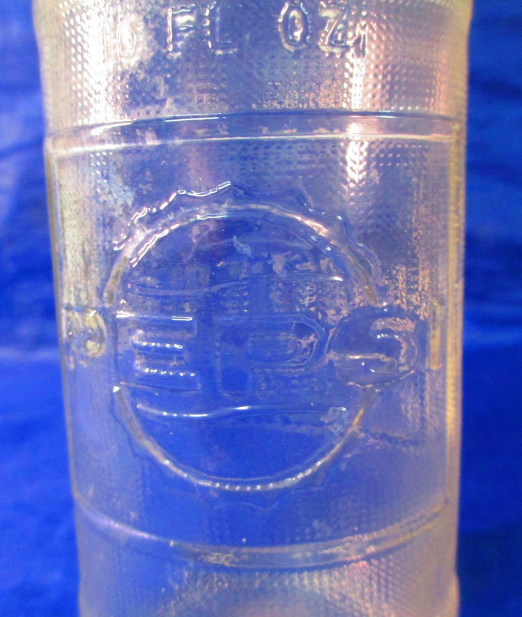 Translucent Glass Textured Antique Pepsi-Cola 10 oz Clear Glass Bottle Textured Embossed | eBay