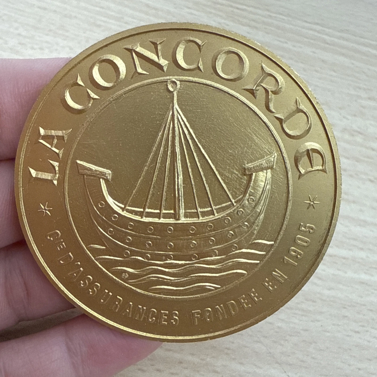 Médaille La Concorde En Bronze