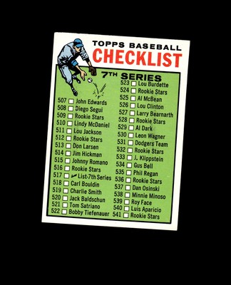 1964 Topps 517A Checklist 7 ERR (Incorrect Sequence on Back) EX-MT #D1,464079