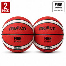 2x Molten B7G3800 Basketball Size 7 Official FIBA Approved Composite Leather Bal