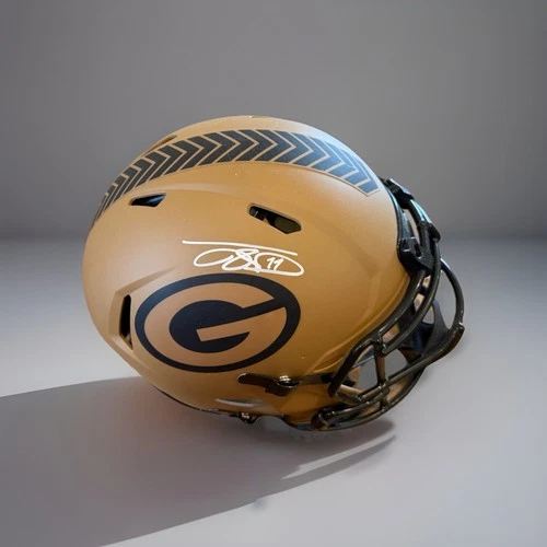 Green Bay Packers F/S  Salute to Service Full-Size Authentic Signed Jayden Reed