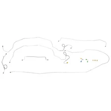 Brake Line Kit Complete Disc Conversion Valve At Master 1962-64 Impala OE 8pc